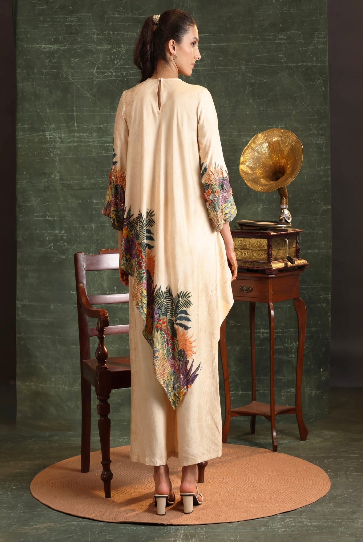 Kaira Embellished Asymmetric Kurta Set