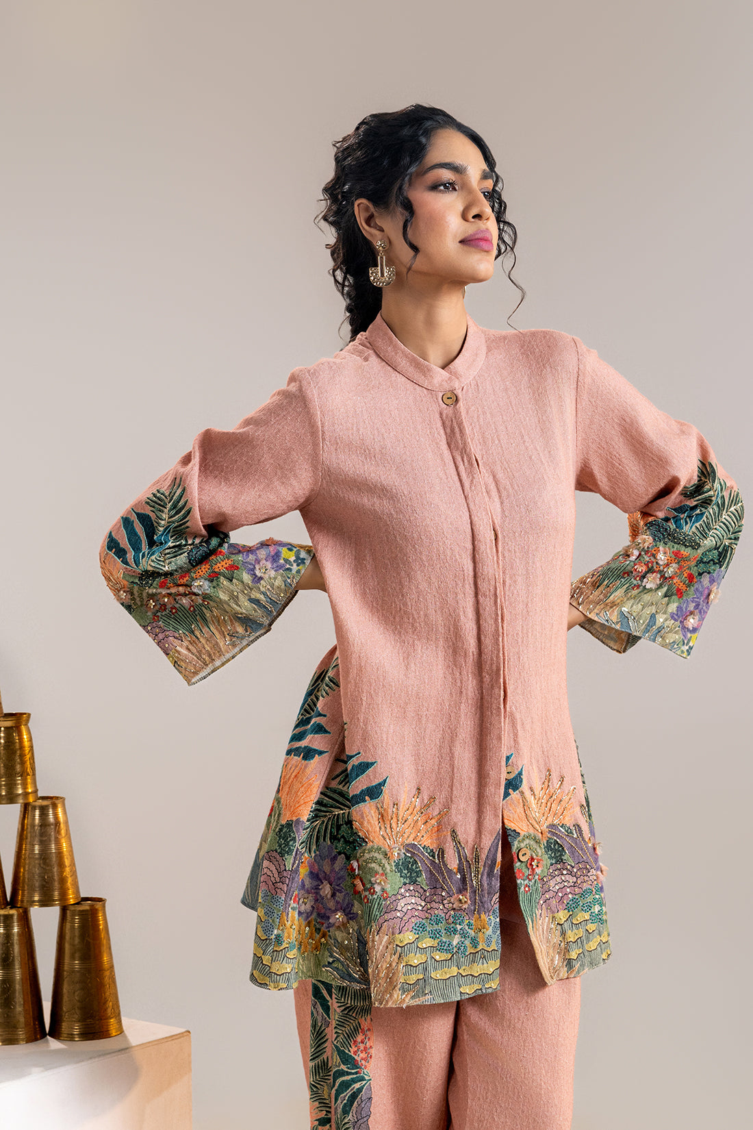 kaira embellished kurta set