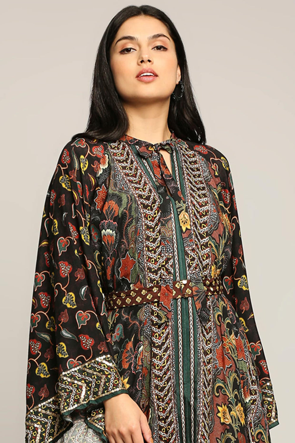 Batik Printed Asymmetrical Dress