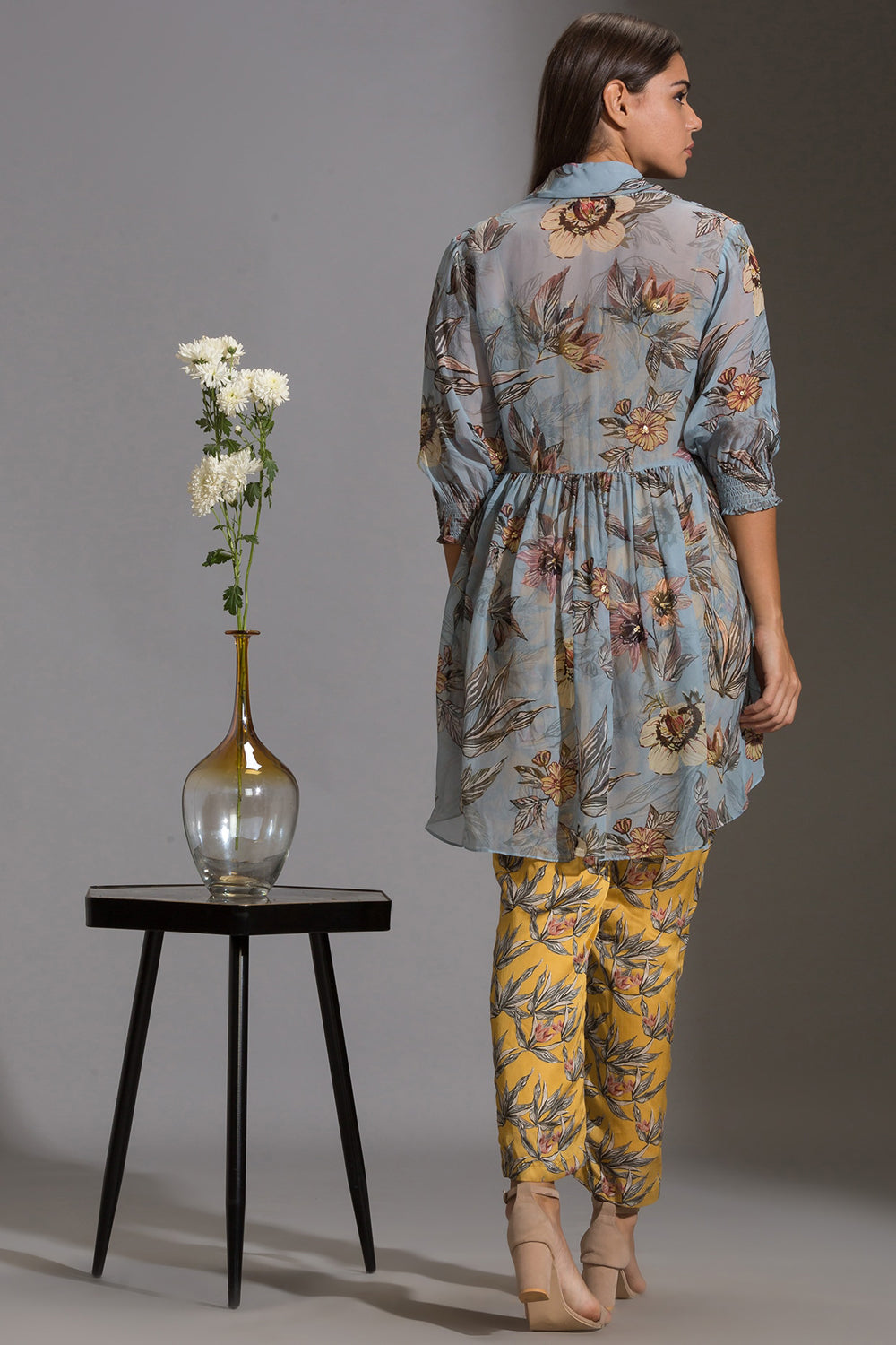 Anthia Floral  Printed Jumpsuit With Jacket