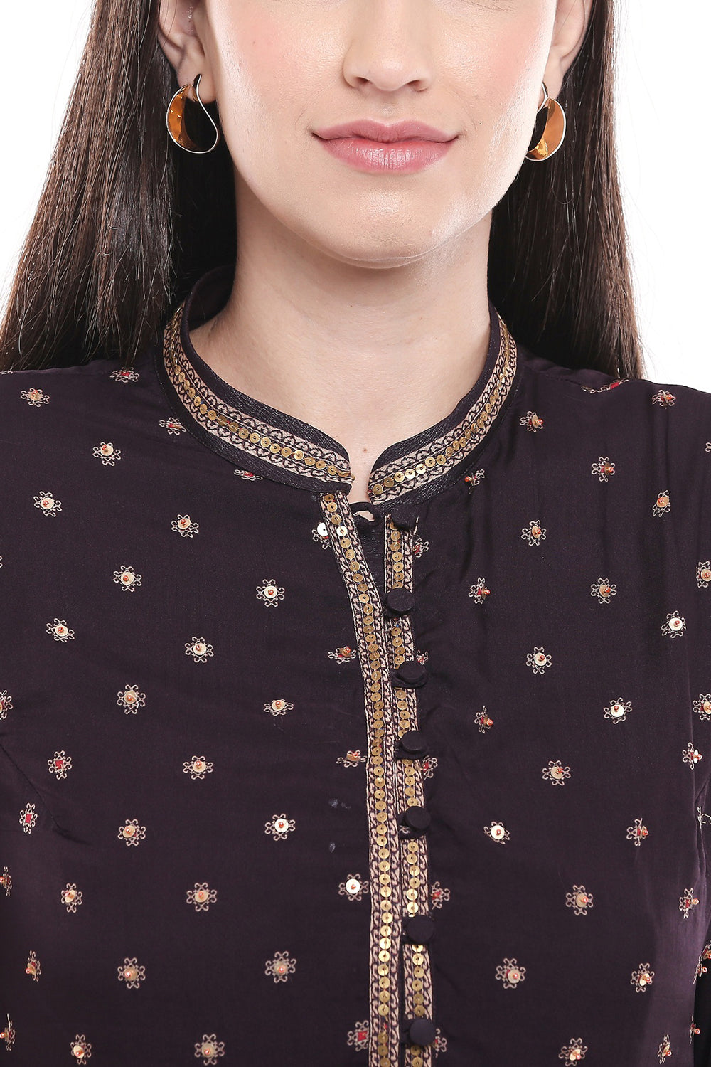 Afreen Printed Top With Ikat Printed Sharara Pant