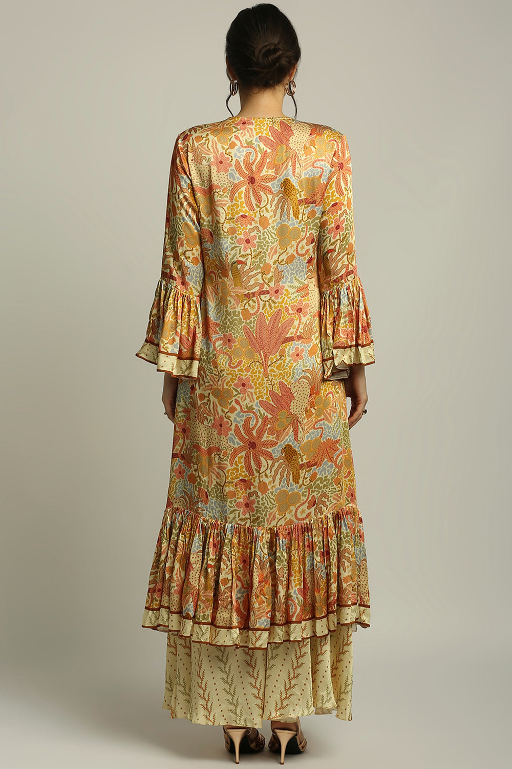 Forest Groove Printed Overlap Kurta With Pant