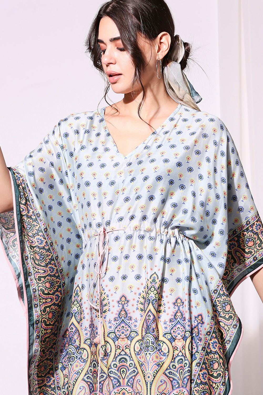 Ethnic Printed Kaftaan Dress
