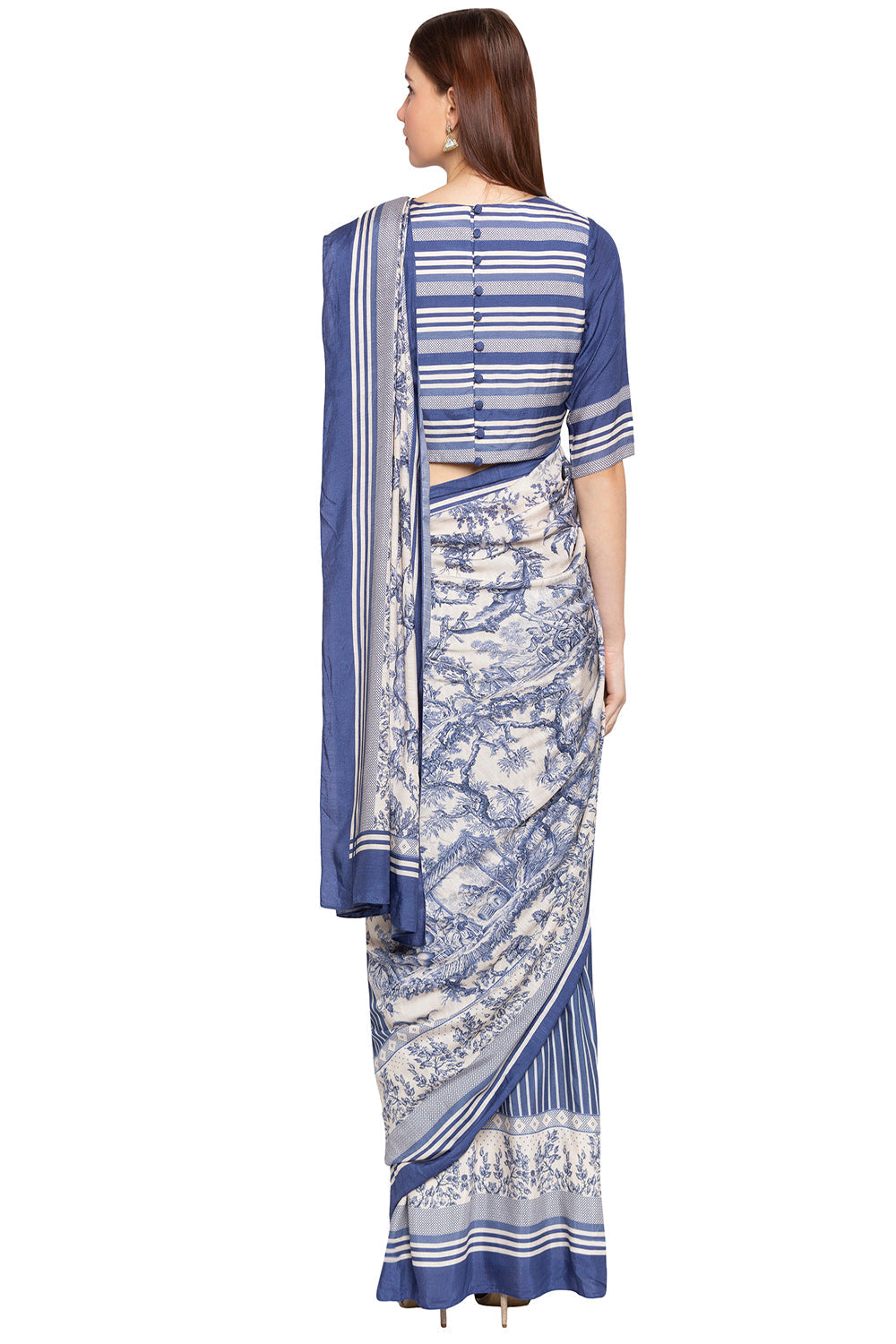 French Toile Printed Saree